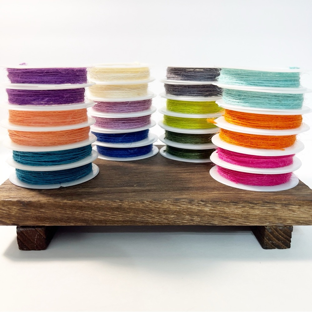 20-Pack Colorful Hemp Beading Cord Set – Jewelry Making, Crafts, Macrame